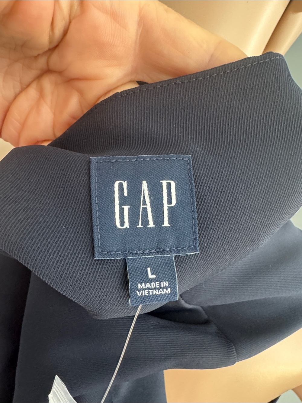 NWT Sleeveless Navy Button Vest - Picture 7 of 8